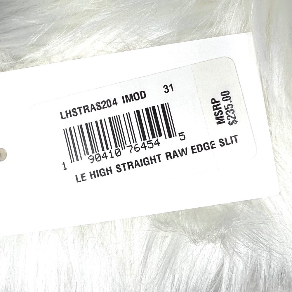 🚫SOLD! |•NWT🤩 |•FRAME•| Le High Straight High-Rise Raw Edge Slit Jeans - Picture 9 of 15